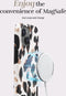 Mio by Mobilize Hoesje geschikt voor Apple iPhone 13 MagSafe Telefoonhoesje Hardcase | Mio by Mobilize Backcover | Geschikt voor MagSafe | Geschikt voor Draadloos Opladen met Magnetische Ring | MagSafe Case - Leopard | Zwart,wit