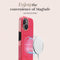 Mio by Mobilize Hoesje geschikt voor Apple iPhone 13 Pro MagSafe Telefoonhoesje Hardcase | Mio by Mobilize Backcover | Geschikt voor MagSafe | Geschikt voor Draadloos Opladen met Magnetische Ring | MagSafe Case - Wild Hearts | Roze