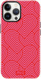 Mio by Mobilize Hoesje geschikt voor Apple iPhone 13 Pro MagSafe Telefoonhoesje Hardcase | Mio by Mobilize Backcover | Geschikt voor MagSafe | Geschikt voor Draadloos Opladen met Magnetische Ring | MagSafe Case - Wild Hearts | Roze
