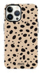 Mio by Mobilize Hoesje geschikt voor Apple iPhone 13 Pro MagSafe Telefoonhoesje Hardcase | Mio by Mobilize Backcover | Geschikt voor MagSafe | Geschikt voor Draadloos Opladen met Magnetische Ring | MagSafe Case - Spots | Bruin