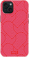 Mio by Mobilize Hoesje geschikt voor Apple iPhone 14 Plus MagSafe Telefoonhoesje Hardcase | Mio by Mobilize Backcover | Geschikt voor MagSafe | Geschikt voor Draadloos Opladen met Magnetische Ring | MagSafe Case - Wild Hearts | Roze