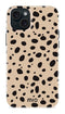 Mio by Mobilize Hoesje geschikt voor Apple iPhone 14 Plus MagSafe Telefoonhoesje Hardcase | Mio by Mobilize Backcover | Geschikt voor MagSafe | Geschikt voor Draadloos Opladen met Magnetische Ring | MagSafe Case - Spots | Bruin