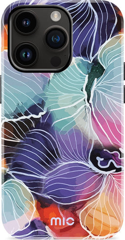 Mio by Mobilize Hoesje geschikt voor Apple iPhone 14 Pro MagSafe Telefoonhoesje Hardcase | Mio by Mobilize Backcover | Geschikt voor MagSafe | Geschikt voor Draadloos Opladen met Magnetische Ring | MagSafe Case - Flowers