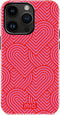 Mio by Mobilize Hoesje geschikt voor Apple iPhone 14 Pro MagSafe Telefoonhoesje Hardcase | Mio by Mobilize Backcover | Geschikt voor MagSafe | Geschikt voor Draadloos Opladen met Magnetische Ring | MagSafe Case - Wild Hearts | Roze