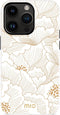 Mio by Mobilize Hoesje geschikt voor Apple iPhone 14 Pro MagSafe Telefoonhoesje Hardcase | Mio by Mobilize Backcover | Geschikt voor MagSafe | Geschikt voor Draadloos Opladen met Magnetische Ring | MagSafe Case - White Roses | Wit