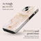 Mio by Mobilize Hoesje geschikt voor Apple iPhone 14 Pro MagSafe Telefoonhoesje Hardcase | Mio by Mobilize Backcover | Geschikt voor MagSafe | Geschikt voor Draadloos Opladen met Magnetische Ring | MagSafe Case - Gold Marble | Goud
