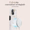Mio by Mobilize Hoesje geschikt voor Apple iPhone 15 Pro MagSafe Telefoonhoesje Hardcase | Mio by Mobilize Backcover | Geschikt voor MagSafe | Geschikt voor Draadloos Opladen met Magnetische Ring | MagSafe Case - White Roses | Wit