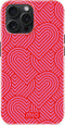 Mio by Mobilize Hoesje geschikt voor Apple iPhone 15 Pro MagSafe Telefoonhoesje Hardcase | Mio by Mobilize Backcover | Geschikt voor MagSafe | Geschikt voor Draadloos Opladen met Magnetische Ring | MagSafe Case - Wild Hearts | Roze
