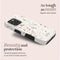 Mio by Mobilize Hoesje geschikt voor Apple iPhone 15 Pro MagSafe Telefoonhoesje Hardcase | Mio by Mobilize Backcover | Geschikt voor MagSafe | Geschikt voor Draadloos Opladen met Magnetische Ring | MagSafe Case - Soft Terrazzo | Wit,goud