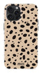 Mio by Mobilize Hoesje geschikt voor Apple iPhone 15 Pro Max MagSafe Telefoonhoesje Hardcase | Mio by Mobilize Backcover | Geschikt voor MagSafe | Geschikt voor Draadloos Opladen met Magnetische Ring | MagSafe Case - Spots | Bruin