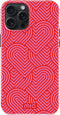 Mio by Mobilize Hoesje geschikt voor Apple iPhone 15 Pro Max MagSafe Telefoonhoesje Hardcase | Mio by Mobilize Backcover | Geschikt voor MagSafe | Geschikt voor Draadloos Opladen met Magnetische Ring | MagSafe Case - Wild Hearts | Roze