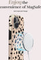 Mio by Mobilize Hoesje geschikt voor Apple iPhone 15 Pro Max MagSafe Telefoonhoesje Hardcase | Mio by Mobilize Backcover | Geschikt voor MagSafe | Geschikt voor Draadloos Opladen met Magnetische Ring | MagSafe Case - Spots | Bruin