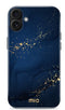 Mio by Mobilize Hoesje geschikt voor Apple iPhone 16 MagSafe Telefoonhoesje Hardcase | Mio by Mobilize Backcover | Geschikt voor MagSafe | Geschikt voor Draadloos Opladen met Magnetische Ring | MagSafe Case - Midnight Sparkle | Blauw
