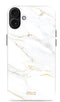 Mio by Mobilize Hoesje geschikt voor Apple iPhone 16 MagSafe Telefoonhoesje Hardcase | Mio by Mobilize Backcover | Geschikt voor MagSafe | Geschikt voor Draadloos Opladen met Magnetische Ring | MagSafe Case - White Marble | Wit
