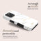 Mio by Mobilize Hoesje geschikt voor Apple iPhone 16 MagSafe Telefoonhoesje Hardcase | Mio by Mobilize Backcover | Geschikt voor MagSafe | Geschikt voor Draadloos Opladen met Magnetische Ring | MagSafe Case - White Marble | Wit