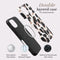 Mio by Mobilize Hoesje geschikt voor Apple iPhone 16 MagSafe Telefoonhoesje Hardcase | Mio by Mobilize Backcover | Geschikt voor MagSafe | Geschikt voor Draadloos Opladen met Magnetische Ring | MagSafe Case - Leopard | Zwart,wit