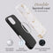 Mio by Mobilize Hoesje geschikt voor Apple iPhone 16 MagSafe Telefoonhoesje Hardcase | Mio by Mobilize Backcover | Geschikt voor MagSafe | Geschikt voor Draadloos Opladen met Magnetische Ring | MagSafe Case - White Roses | Wit
