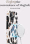 Mio by Mobilize Hoesje geschikt voor Apple iPhone 16 MagSafe Telefoonhoesje Hardcase | Mio by Mobilize Backcover | Geschikt voor MagSafe | Geschikt voor Draadloos Opladen met Magnetische Ring | MagSafe Case - Leopard | Zwart,wit