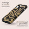 Mio by Mobilize Hoesje geschikt voor Apple iPhone 16 Plus MagSafe Telefoonhoesje Hardcase | Mio by Mobilize Backcover | Geschikt voor MagSafe | Geschikt voor Draadloos Opladen met Magnetische Ring | MagSafe Case - Swirl | Zwart,bruin