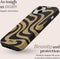 Mio by Mobilize Hoesje geschikt voor Apple iPhone 16 Plus MagSafe Telefoonhoesje Hardcase | Mio by Mobilize Backcover | Geschikt voor MagSafe | Geschikt voor Draadloos Opladen met Magnetische Ring | MagSafe Case - Swirl | Zwart,bruin