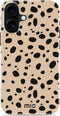 Mio by Mobilize Hoesje geschikt voor Apple iPhone 16 Plus MagSafe Telefoonhoesje Hardcase | Mio by Mobilize Backcover | Geschikt voor MagSafe | Geschikt voor Draadloos Opladen met Magnetische Ring | MagSafe Case - Spots | Bruin