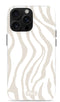 Mio by Mobilize Hoesje geschikt voor Apple iPhone 16 Pro MagSafe Telefoonhoesje Hardcase | Mio by Mobilize Backcover | Geschikt voor MagSafe | Geschikt voor Draadloos Opladen met Magnetische Ring | MagSafe Case - Sandy Zebra | Wit