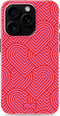 Mio by Mobilize Hoesje geschikt voor Apple iPhone 16 Pro MagSafe Telefoonhoesje Hardcase | Mio by Mobilize Backcover | Geschikt voor MagSafe | Geschikt voor Draadloos Opladen met Magnetische Ring | MagSafe Case - Wild Hearts | Roze