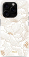 Mio by Mobilize Hoesje geschikt voor Apple iPhone 16 Pro MagSafe Telefoonhoesje Hardcase | Mio by Mobilize Backcover | Geschikt voor MagSafe | Geschikt voor Draadloos Opladen met Magnetische Ring | MagSafe Case - White Roses | Wit