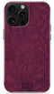 Mio by Mobilize Hoesje geschikt voor Apple iPhone 16 Pro MagSafe Telefoonhoesje Hardcase | Mio by Mobilize Backcover | Geschikt voor MagSafe | Geschikt voor Draadloos Opladen met Magnetische Ring | MagSafe Case - Berry Blooms | Rood