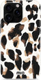 Mio by Mobilize Hoesje geschikt voor Apple iPhone 16 Pro Max MagSafe Telefoonhoesje Hardcase | Mio by Mobilize Backcover | Geschikt voor MagSafe | Geschikt voor Draadloos Opladen met Magnetische Ring | MagSafe Case - Leopard | Zwart,wit