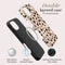 Mio by Mobilize Hoesje geschikt voor Apple iPhone 16 Pro Max MagSafe Telefoonhoesje Hardcase | Mio by Mobilize Backcover | Geschikt voor MagSafe | Geschikt voor Draadloos Opladen met Magnetische Ring | MagSafe Case - Spots | Bruin