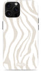 Mio by Mobilize Hoesje geschikt voor Apple iPhone 16 Pro Max MagSafe Telefoonhoesje Hardcase | Mio by Mobilize Backcover | Geschikt voor MagSafe | Geschikt voor Draadloos Opladen met Magnetische Ring | MagSafe Case - Sandy Zebra | Wit