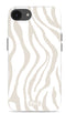 Mio by Mobilize Hoesje geschikt voor Apple iPhone 16e MagSafe Telefoonhoesje Hardcase | Mio by Mobilize Backcover | Geschikt voor MagSafe | Geschikt voor Draadloos Opladen met Magnetische Ring | MagSafe Case - Sandy Zebra | Wit