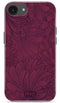 Mio by Mobilize Hoesje geschikt voor Apple iPhone 16e MagSafe Telefoonhoesje Hardcase | Mio by Mobilize Backcover | Geschikt voor MagSafe | Geschikt voor Draadloos Opladen met Magnetische Ring | MagSafe Case - Berry Blooms | Rood