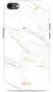 Mio by Mobilize Hoesje geschikt voor Apple iPhone 7 MagSafe Telefoonhoesje Hardcase | Mio by Mobilize Backcover | Geschikt voor MagSafe | Geschikt voor Draadloos Opladen met Magnetische Ring | MagSafe Case - White Marble | Wit