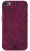 Mio by Mobilize Hoesje geschikt voor Apple iPhone 7 MagSafe Telefoonhoesje Hardcase | Mio by Mobilize Backcover | Geschikt voor MagSafe | Geschikt voor Draadloos Opladen met Magnetische Ring | MagSafe Case - Berry Blooms | Rood