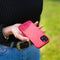 Mio by Mobilize Hoesje geschikt voor Apple iPhone 7 MagSafe Telefoonhoesje Hardcase | Mio by Mobilize Backcover | Geschikt voor MagSafe | Geschikt voor Draadloos Opladen met Magnetische Ring | MagSafe Case - Wild Hearts | Roze