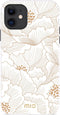 Mio by Mobilize Hoesje geschikt voor Apple iPhone XR MagSafe Telefoonhoesje Hardcase | Mio by Mobilize Backcover | Geschikt voor MagSafe | Geschikt voor Draadloos Opladen met Magnetische Ring | MagSafe Case - White Roses | Wit