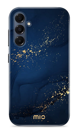 Mio by Mobilize Hoesje geschikt voor Samsung Galaxy A16 MagSafe Telefoonhoesje Hardcase | Mio by Mobilize Backcover | Geschikt voor MagSafe | Geschikt voor Draadloos Opladen met Magnetische Ring | MagSafe Case - Midnight Sparkle | Blauw