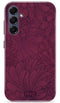 Mio by Mobilize Hoesje geschikt voor Samsung Galaxy A16 MagSafe Telefoonhoesje Hardcase | Mio by Mobilize Backcover | Geschikt voor MagSafe | Geschikt voor Draadloos Opladen met Magnetische Ring | MagSafe Case - Berry Blooms | Rood