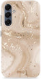 Mio by Mobilize Hoesje geschikt voor Samsung Galaxy A16 MagSafe Telefoonhoesje Hardcase | Mio by Mobilize Backcover | Geschikt voor MagSafe | Geschikt voor Draadloos Opladen met Magnetische Ring | MagSafe Case - Gold Marble | Goud