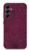 Mio by Mobilize Hoesje geschikt voor Samsung Galaxy A16 MagSafe Telefoonhoesje Hardcase | Mio by Mobilize Backcover | Geschikt voor MagSafe | Geschikt voor Draadloos Opladen met Magnetische Ring | MagSafe Case - Berry Blooms | Rood