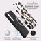 Mio by Mobilize Hoesje geschikt voor Samsung Galaxy A16 MagSafe Telefoonhoesje Hardcase | Mio by Mobilize Backcover | Geschikt voor MagSafe | Geschikt voor Draadloos Opladen met Magnetische Ring | MagSafe Case - Leopard | Zwart,wit