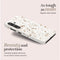 Mio by Mobilize Hoesje geschikt voor Samsung Galaxy A16 MagSafe Telefoonhoesje Hardcase | Mio by Mobilize Backcover | Geschikt voor MagSafe | Geschikt voor Draadloos Opladen met Magnetische Ring | MagSafe Case - Soft Terrazzo | Wit,goud
