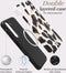 Mio by Mobilize Hoesje geschikt voor Samsung Galaxy A25 5G MagSafe Telefoonhoesje Hardcase | Mio by Mobilize Backcover | Geschikt voor MagSafe | Geschikt voor Draadloos Opladen met Magnetische Ring | MagSafe Case - Leopard | Zwart,wit