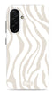 Mio by Mobilize Hoesje geschikt voor Samsung Galaxy A26 MagSafe Telefoonhoesje Hardcase | Mio by Mobilize Backcover | Geschikt voor MagSafe | Geschikt voor Draadloos Opladen met Magnetische Ring | MagSafe Case - Sandy Zebra | Wit