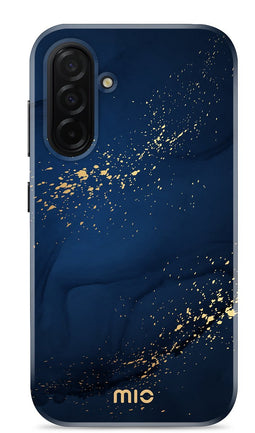 Mio by Mobilize Hoesje geschikt voor Samsung Galaxy A26 MagSafe Telefoonhoesje Hardcase | Mio by Mobilize Backcover | Geschikt voor MagSafe | Geschikt voor Draadloos Opladen met Magnetische Ring | MagSafe Case - Midnight Sparkle | Blauw