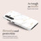Mio by Mobilize Hoesje geschikt voor Samsung Galaxy A26 MagSafe Telefoonhoesje Hardcase | Mio by Mobilize Backcover | Geschikt voor MagSafe | Geschikt voor Draadloos Opladen met Magnetische Ring | MagSafe Case - White Marble | Wit