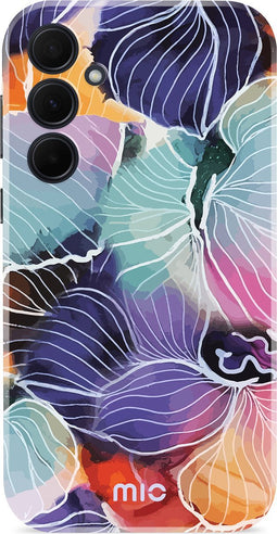 Mio by Mobilize Hoesje geschikt voor Samsung Galaxy A35 MagSafe Telefoonhoesje Hardcase | Mio by Mobilize Backcover | Geschikt voor MagSafe | Geschikt voor Draadloos Opladen met Magnetische Ring | MagSafe Case - Flowers