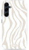 Mio by Mobilize Hoesje geschikt voor Samsung Galaxy A35 MagSafe Telefoonhoesje Hardcase | Mio by Mobilize Backcover | Geschikt voor MagSafe | Geschikt voor Draadloos Opladen met Magnetische Ring | MagSafe Case - Sandy Zebra | Wit